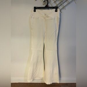 Free People Cream Flared Pants